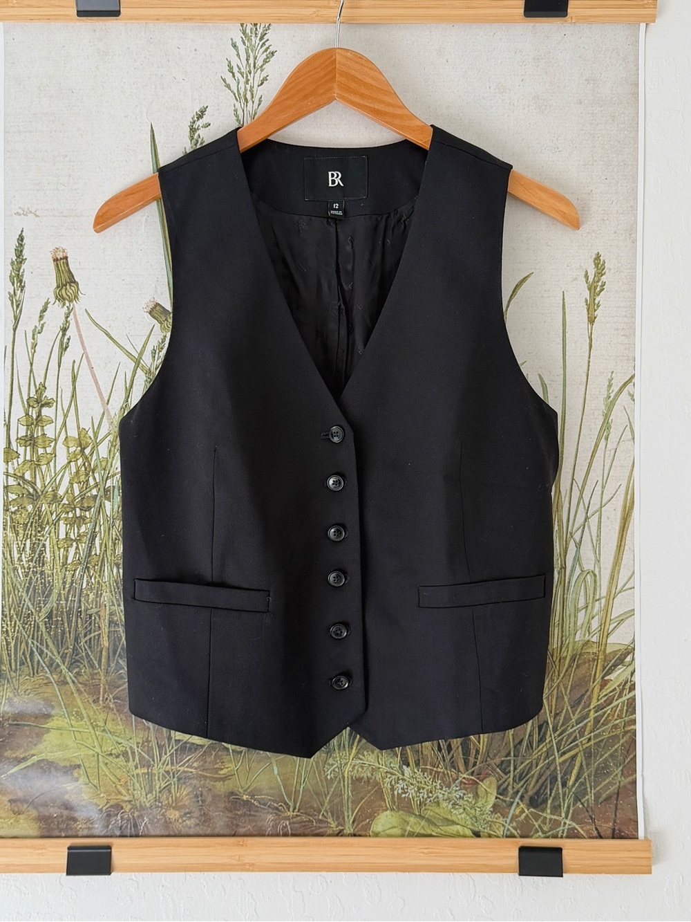 Banana Republic Black Women's Tailored Vest Tank